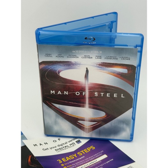 Other - Man of Steel Blu-ray DVD DC Universe Zack Snyder Henry Cavill Superman Movie